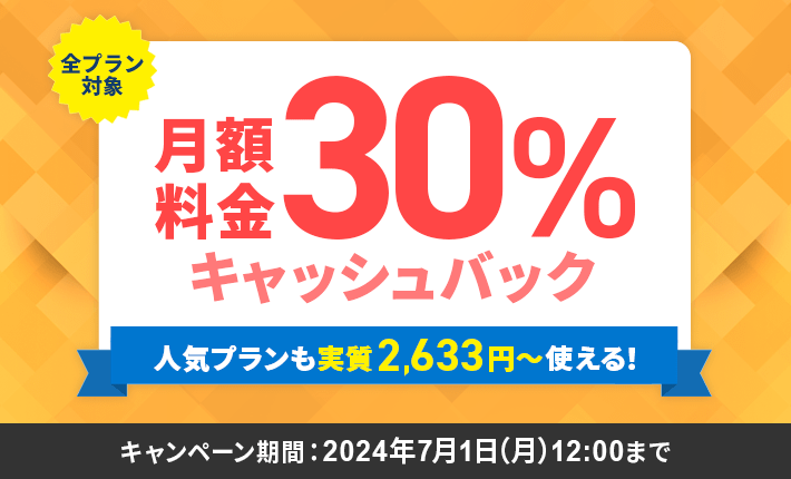 利用料金20%OFFキャンペーン 12月1日(木)12:00まで